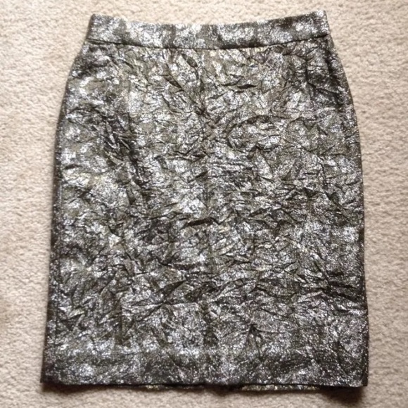 J. Crew Dresses & Skirts - J. Crew Shimmer Metallic Pencil Straight Skirt 6