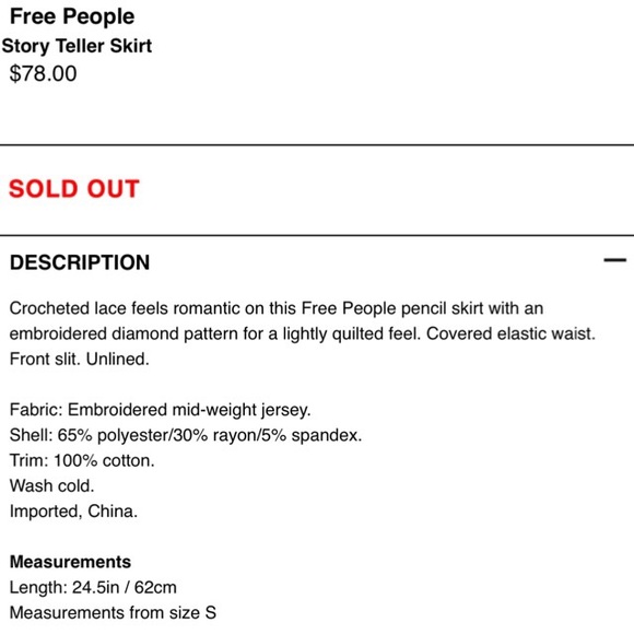 {Free People} Black "Story Teller" Skirt - Picture 3 of 4