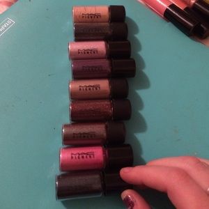 Set of 9 MAC mini pigments from A Tartan Tale