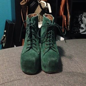 Jeffrey Campbell Suede Lita boots