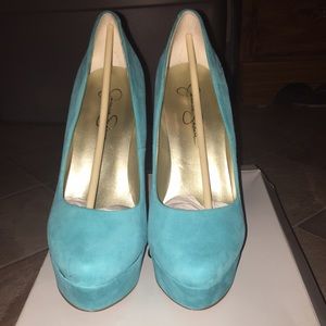 Platform Suede Heels