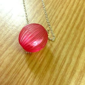 Vintage Lucite Globe Handmade Necklace