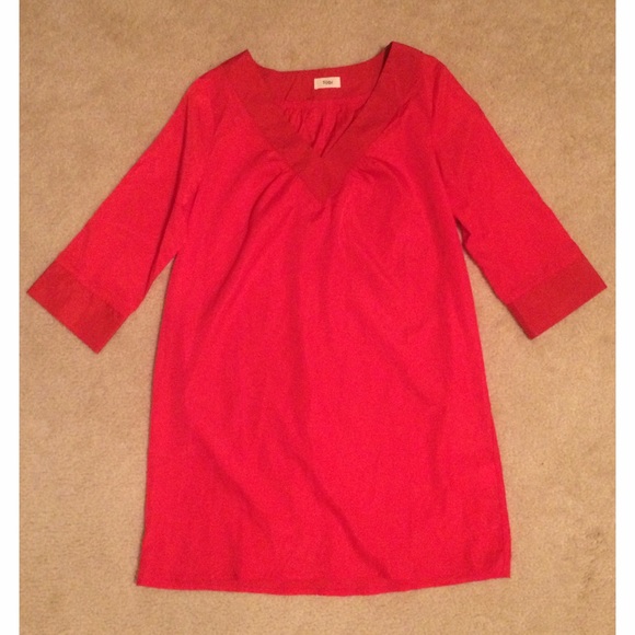 Red Tobi Tunic Dress/Top