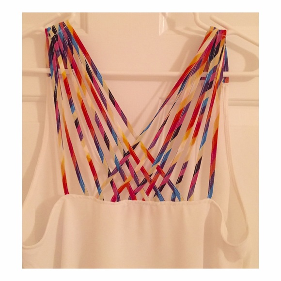 Multi-color strappy tank