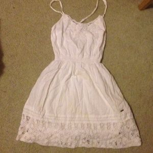 Lace trimmer white Hollister dress