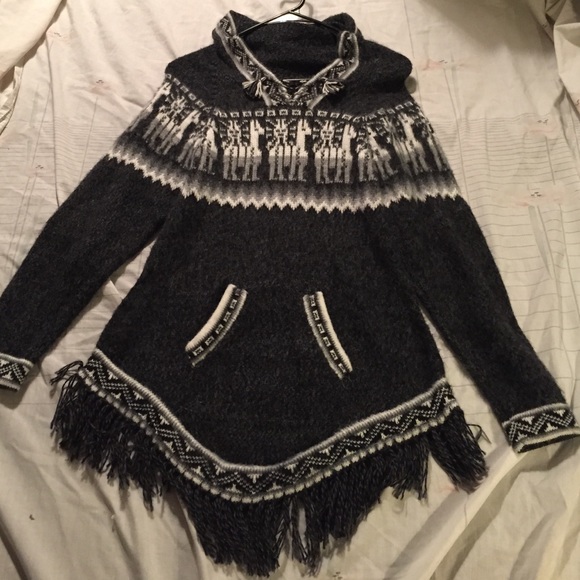 Indian inspired fringe sweater