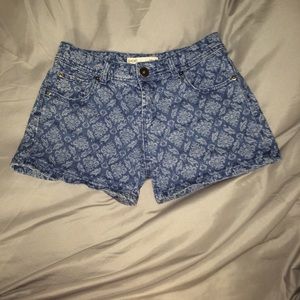 Cotton On denim printed shorts