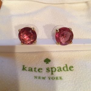 Kate Spade pink and gold stud earrings