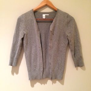 Gray cardigan