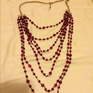 Ann Taylor fuschia necklace