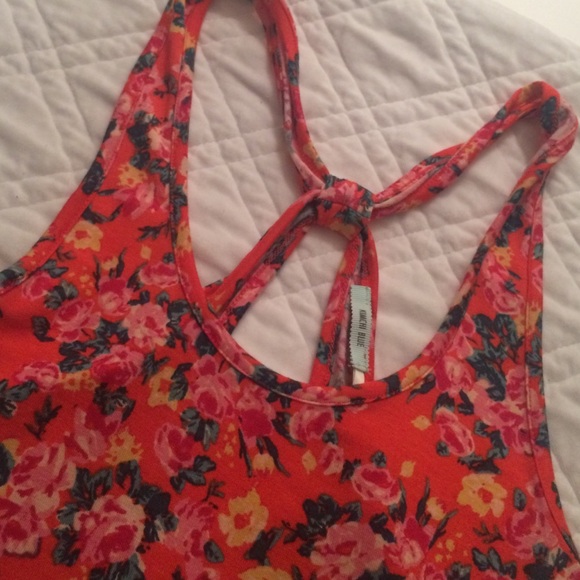 Kimchi Blue- Adorable Orange Floral Dress - Picture 2 of 3