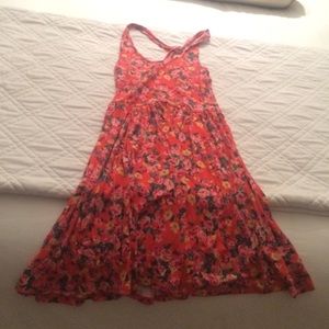 Kimchi Blue- Adorable Orange Floral Dress
