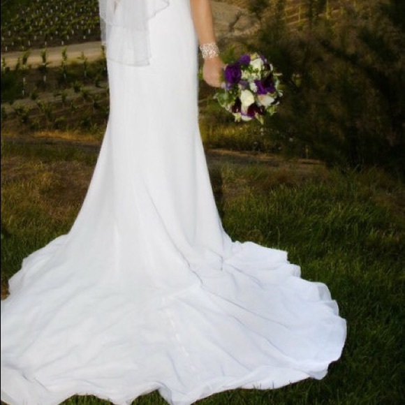*** price cut - Chiffon wedding dress - Picture 3 of 4