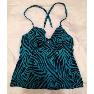 Push Up Plunge Tankini Top
