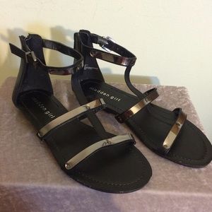Gunmetal Gladiator Sandals
