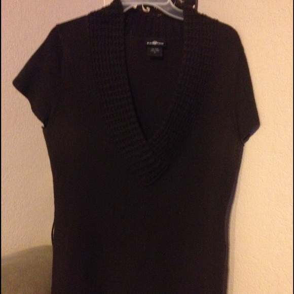 Cute Its Our Time Size XL V Neck Brown Sweater