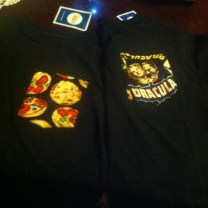 Two small children's pocket tees