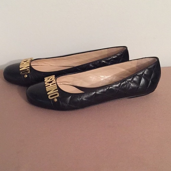 🎉 Lowest Price Moschino Logo Ballet Flats - Picture 2 of 4