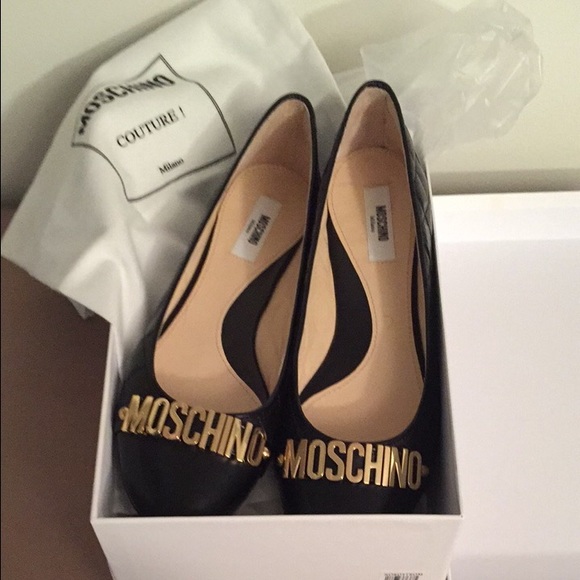 🎉 Lowest Price Moschino Logo Ballet Flats - Picture 3 of 4
