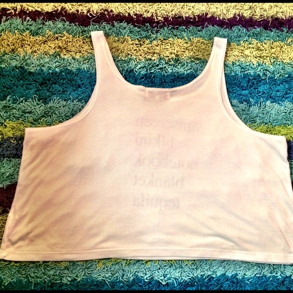 WILDFOX Weekend Trip Checklist White Shirt Tank - Picture 4 of 4