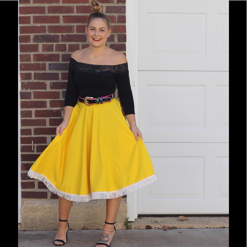 Vintage Rockabilly High Waist Skirt