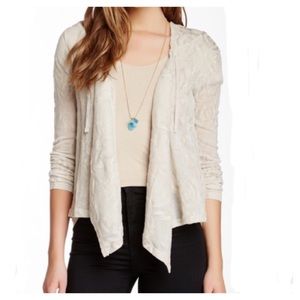 Wild Pearl hooded cardigan - jacquard pattern