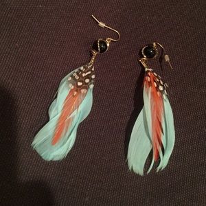 Feather earrings