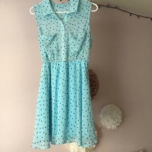 Chiffon Sky Blue Dress 💗
