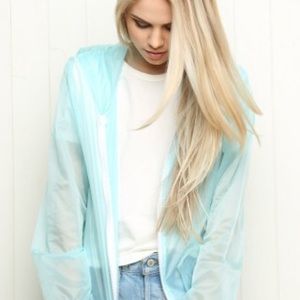 Brandy Melville Light Blue Windbreaker