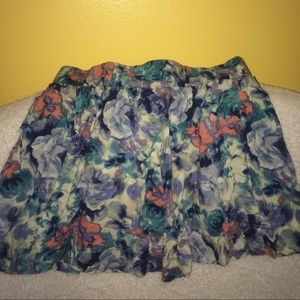 Forever 21 floral miniskirt