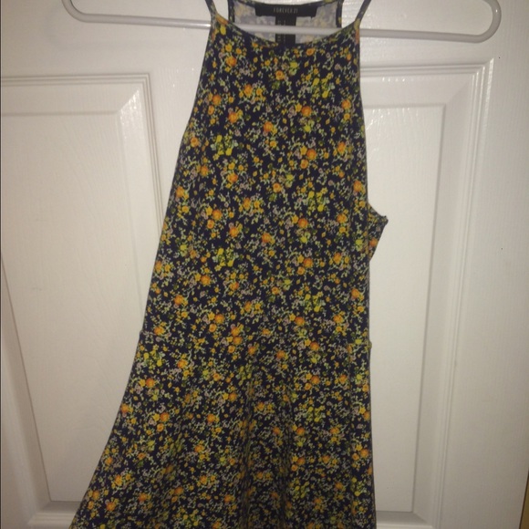 Forever 21 floral halter top dress