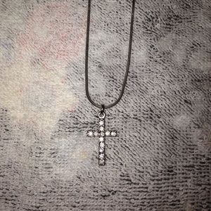 Jeweled Cross Necklace