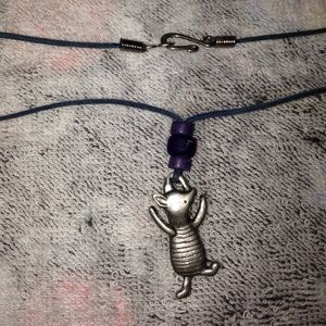 Piglet Necklace (blue)
