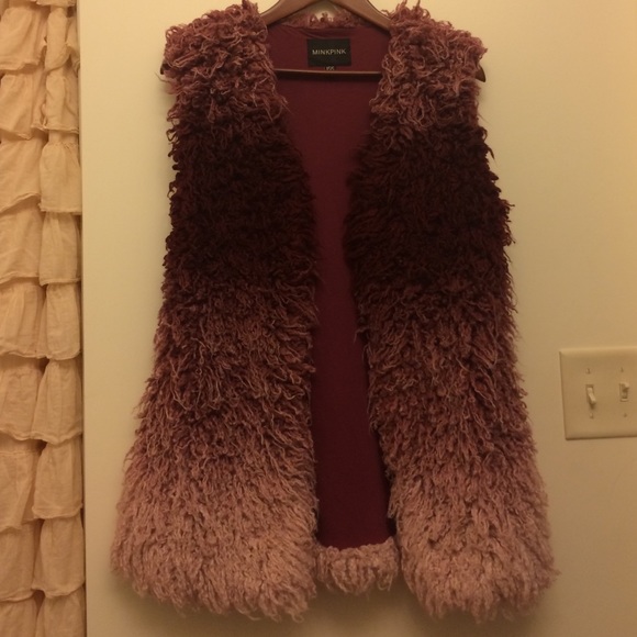 Mink Pink fuzzy vest