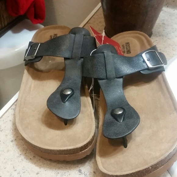 Stonewash black mossimo sandals