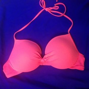 Pink VS push-up bikini top