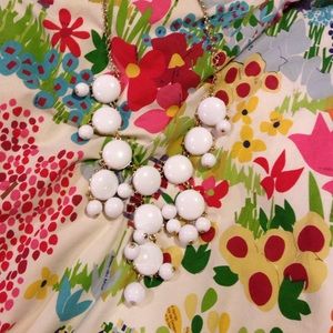 J. Crew bubble necklace - white