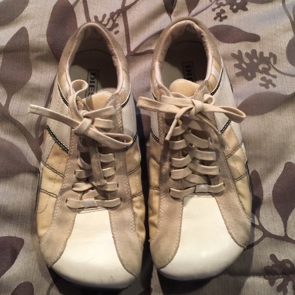 Diesel Shoes - Beige diesel sneakers