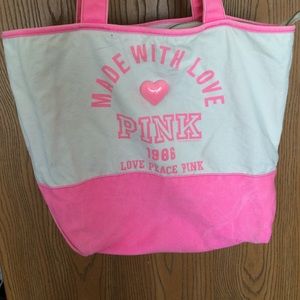 Victoria's Secret canvas beach tote