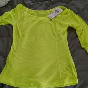 Neon green adidas workout short