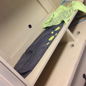 Sweat pants and a shirt