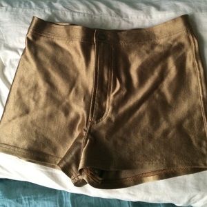 American Apparel Shorts - American Apparel gold disco shorts American Apparel Shorts - American Apparel gold disco shorts
