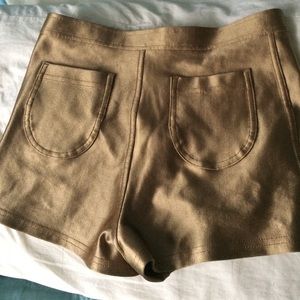 American Apparel Shorts - American Apparel gold disco shorts American Apparel Shorts - American Apparel gold disco shorts