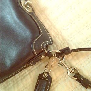Authentic Leather Coach Wristlet