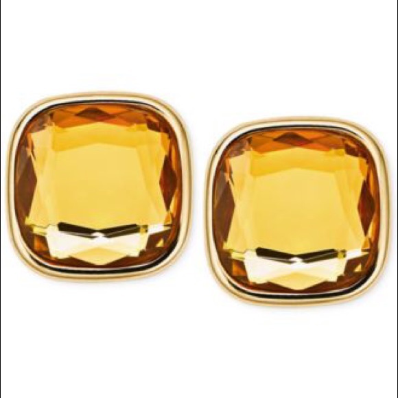 Michael Kors Crystal Citrine Earrings
