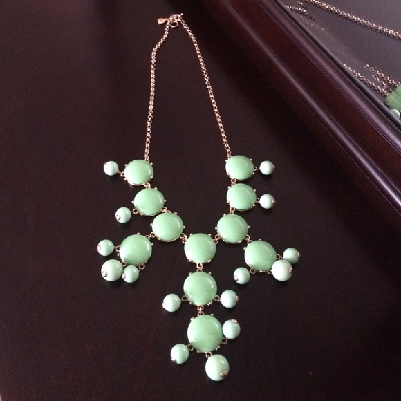 J. CREW BUBBLE TEAL NECKLACE