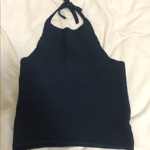 Brandy Melville green knit halter