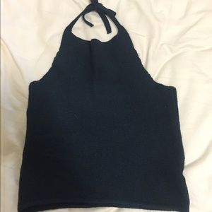 Brandy Melville green knit halter