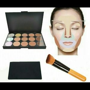 15 color creamy contour concealer plus a brush