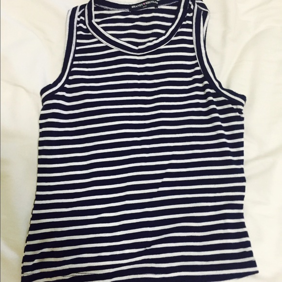 Brandy Melville cropped stripped tank